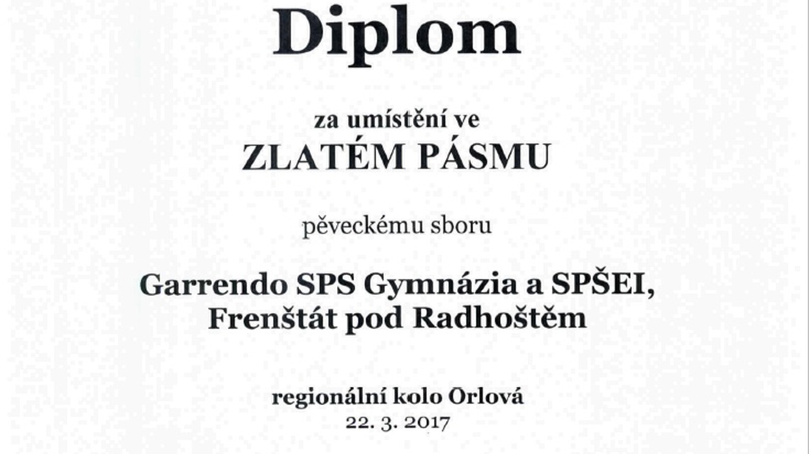 SPS Garrendo sbírá úspěchy - zvětšit obrázek