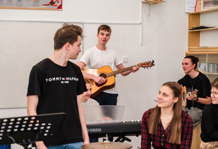 Učebna Hudební výchovy